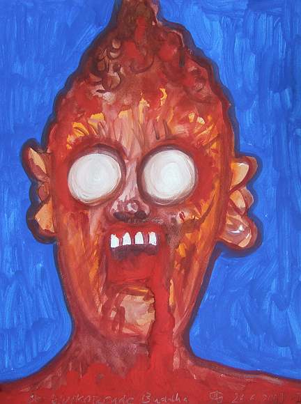 Blood puking buddha