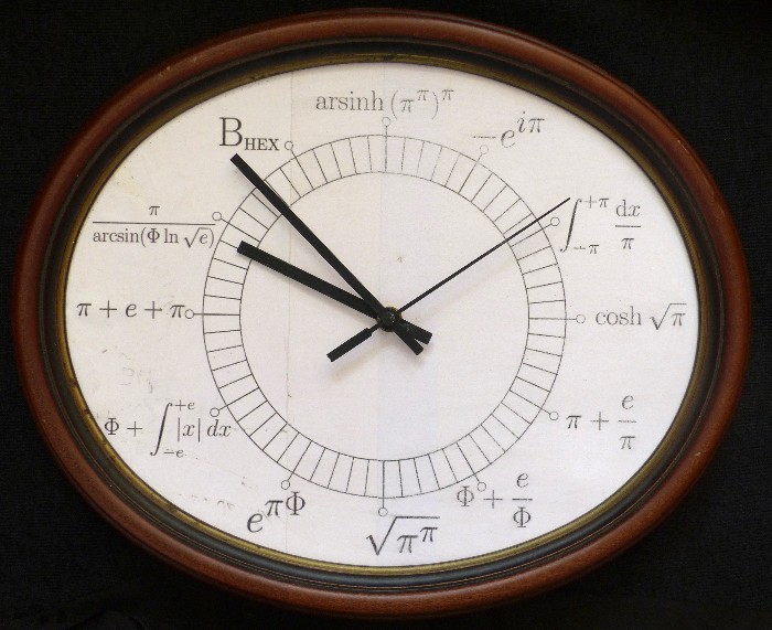 The mathematician’s clock